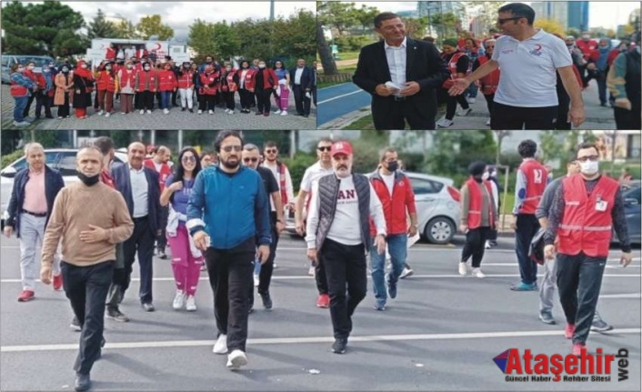 Ataşehir'de farkındalık yürüyüşü düzenlendi
