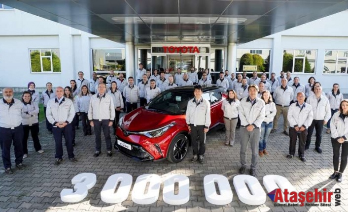 TOYOTA OTOMOTİV SANAYİ TÜRKİYE 3 MİLYONUNCU ARACINI ÜRETTİ