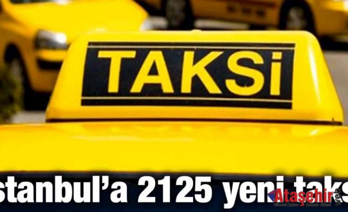 İSTANBUL’A 2125 YENİ TAKSİ