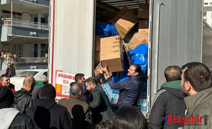 ATAŞEHİR’DEN YOLA ÇIKAN YARDIM TIR’LARI BÖLGELERE ULAŞTI