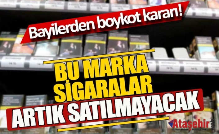 Boykot başladı, Bazı sigaralar satılmayacak