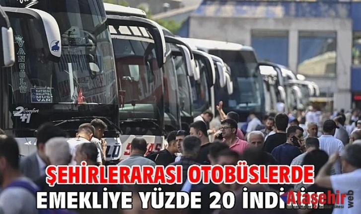 Emekliye Otobüslerde yüzde 20 indirim
