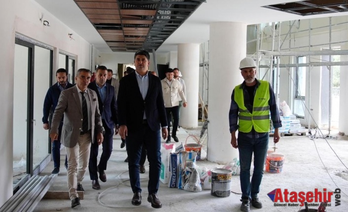  ONURSAL ADIGÜZEL YAPIMI DEVAM EDEN SAĞLIK MERKEZLERİNİ ZİYARET ETTİ