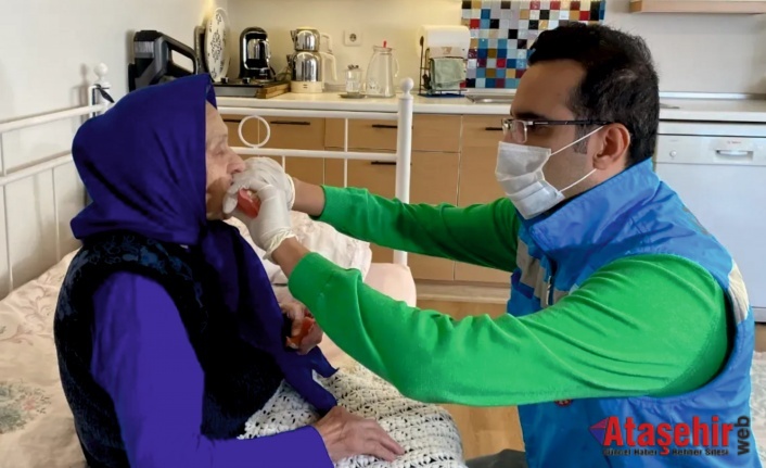 Ataşehir'de Hastaneye gidemeyecek hastalara 'evde ağız ve diş sağlığı hizmeti'