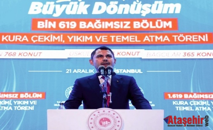 Bakan Kurum, İstanbul’da kentsel dönüşüm programında konuştu: