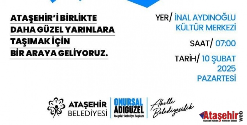 Ataşehir Belediye Başkanı Onursal Adıgüzel, Halk buluşmalarına start verdi.