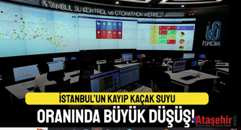 İSTANBUL’DA SU KAYIP VE KAÇAK ORANI YÜZDE 18,63’E DÜŞTÜ