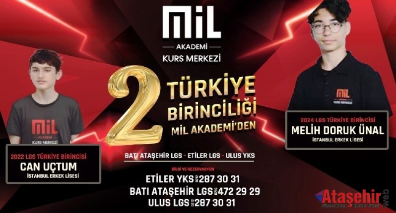 MİL AKADEMİ KURS’TAN LGS’DE BÜYÜK BAŞARI: TÜRKIYE BIRINCILERI YETIŞTIRDI!