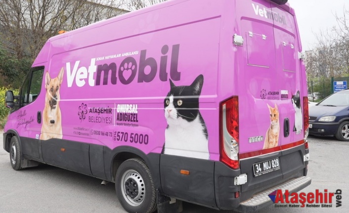 ATAŞEHİR'DE HAYVAN AMBULANSI “VETMOBİL”İ HİZMETE GİRDİ