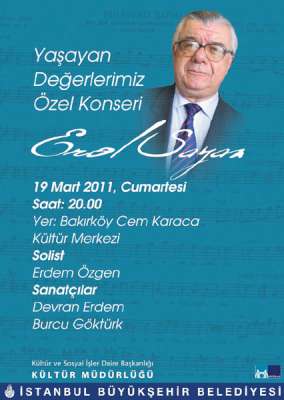 Erol Sayan özel konseri 19 Mart’ta Cem Karaca Kültür Merkezi’nde