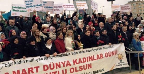 Ak Parti Ataşehir Kadın Kolları Kadınlar Günü Yürüyüşü