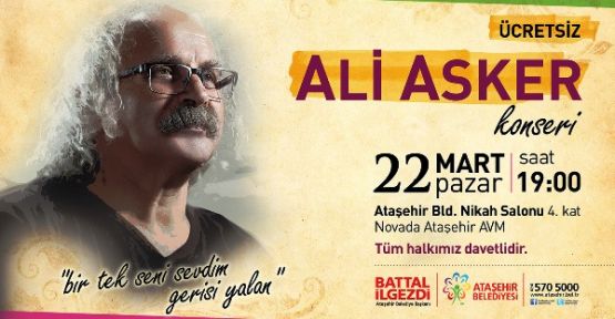 Ali Asker Ataşehir’de konser verecek