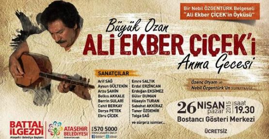 ALİ EKBER ÇİÇEK'İ ANMA GERCESİ