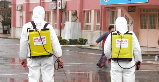 Ataşehir Belediyesi Dezenfeksiyon çalışmaları yoğunlaştırıldı