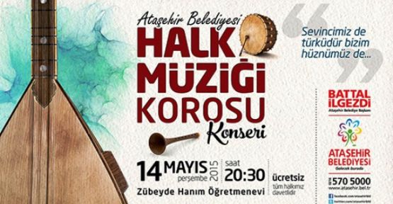 Ataşehir Belediyesi Halk Müziği Korosundan Konser