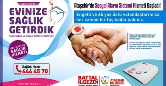 Ataşehir Belediyesinden Evde Sağlık Hizmeti