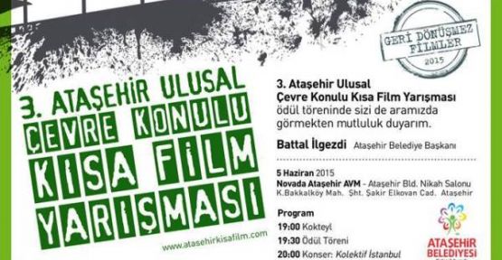Ataşehir Kısa Film Yarışmasında birinciler seçiliyor