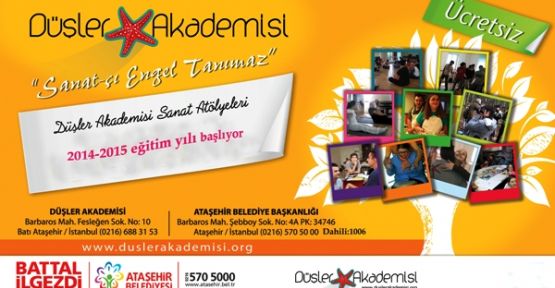 Ataşehir'de Engelliler, Hobi ve Sanat kursları başlıyor