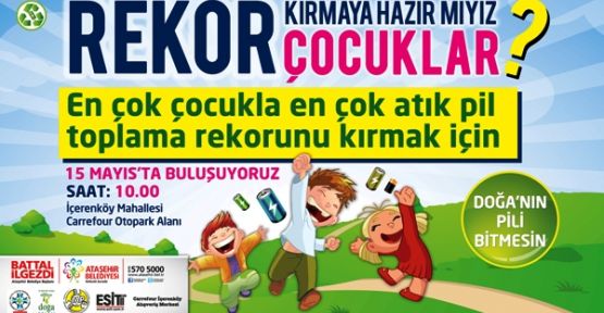 Ataşehirli çocuklar bir rekora imza atacaklar