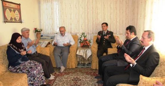 Çankırı'da  Şehit J. Er Erkan Kiper’in Ailesi Ziyaret Edildi