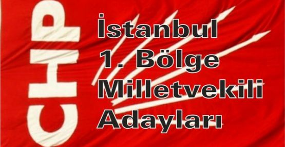 CHP İstanbul 1. bölge Milletvekili adayları