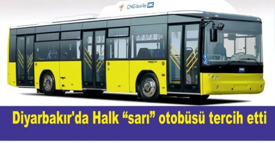 Diyarbakır'da Halk “sarı” otobüsü tercih etti
