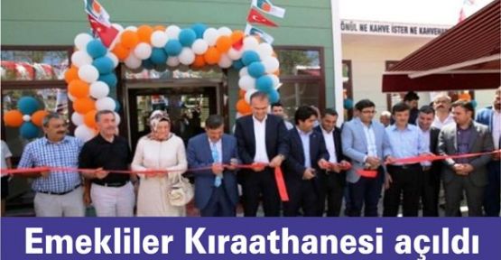 Emekliler Kıraathanesi açıldı