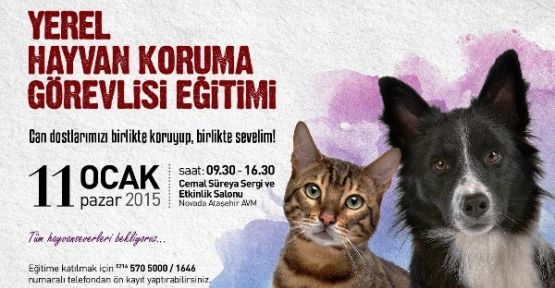 Hayvanseverler Ataşehir'de bu eğitimde buluşuyor