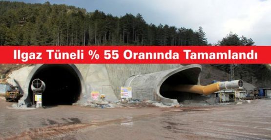 Ilgaz Tüneli %55 Oranında Tamamlandı