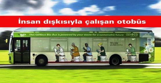 İnsan dışkısıyla çalışan otobüs