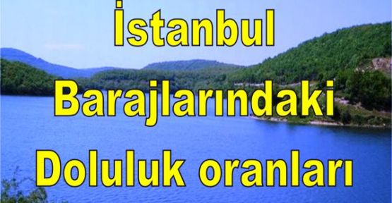 İstanbul  barajlarındaki doluluk oranı