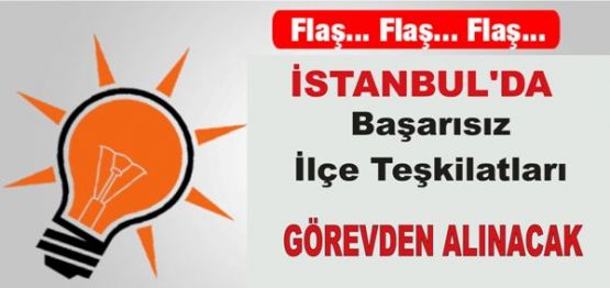 İstanbul'da Başarısız İlçe Teşkilatları Görevden Alınacak