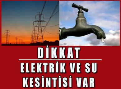 İstanbul'da Elektrik ve  Su kesintisi