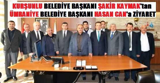 Kurşunlu Belediye Başkanı Şakir Kaymak Hasan Can’ı Ziyaret Etti