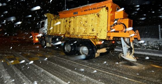 Malatepe Belediyesinde  kar alarmı