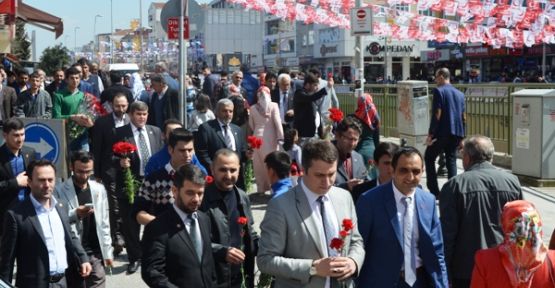 Saadet Partisi’nden vatandaşa kutlu doğum karanfili