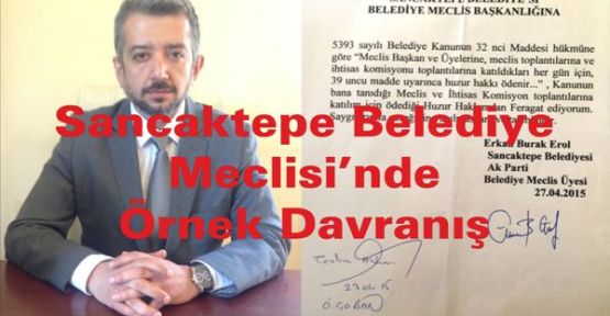 Sancaktepe Belediye Meclisi’nde Örnek Davranış