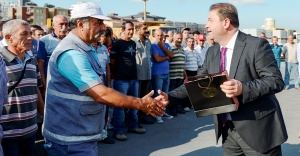 Başkan Ali Kılıç belediye çalışanlarıyla bayramlaştı