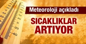 Hava sıcaklığı artıyor