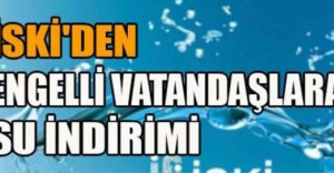 Engelliye Su İndirimi