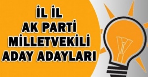 AK Parti Milletvekili Adayları İl İl Tamlistesi