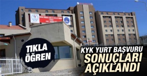 KYK yurt başvuru sonuçları açıklandı.