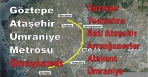 Göztepe-Ataşehir-Ümraniye Metrosu'na bakanlıktan onay çıktı