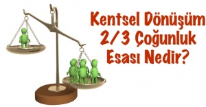 Kentsel dönüşümde üçte iki çoğunluk esası nedir?