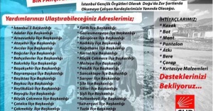 CHP İstanbul Gençlik Örgütü'nden Doğu'ya 'Yardım Eli'
