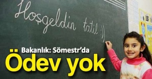 Öğrencilere yarıyıl tatilinde ödev verilmeyecek