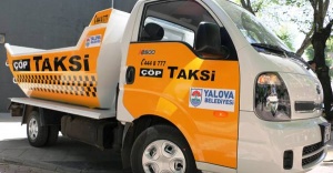 YALOVA'DA ÇÖP TAKSİ HİZMETE GİRDİ