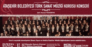 Ataşehir Belediyesi Türk Sanat Müziği Korosu’ndan Konser