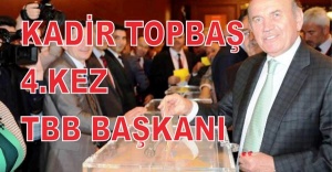 KADİR TOPBAŞ 4.KEZ TBB BAŞKANI