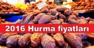 2016 Hurma fiyatları